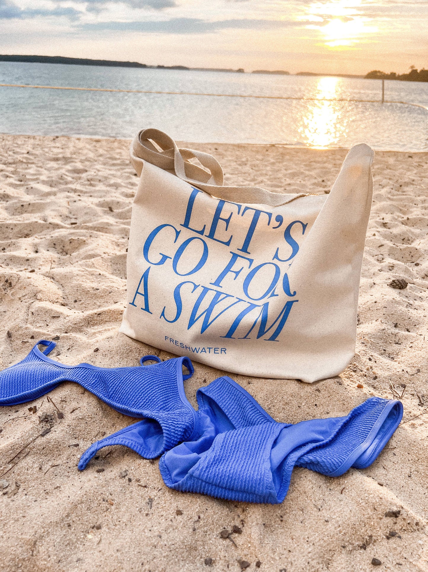 Freshwater Curated Goods - Let's Go For A Swim Tote