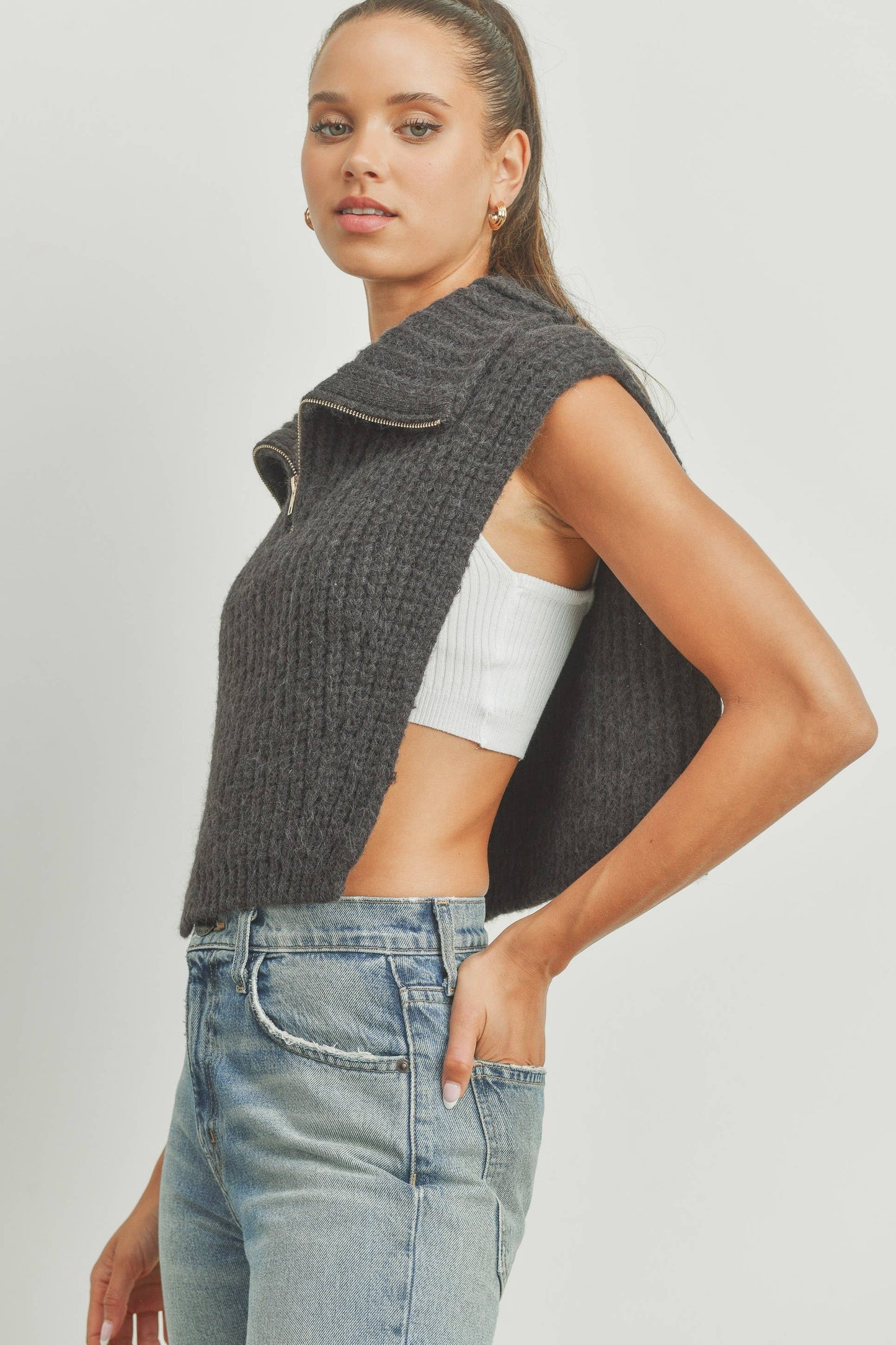 Turtleneck Sweater Vest