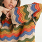 BUTTERMELON - Color Block Sweater  - BMW7639