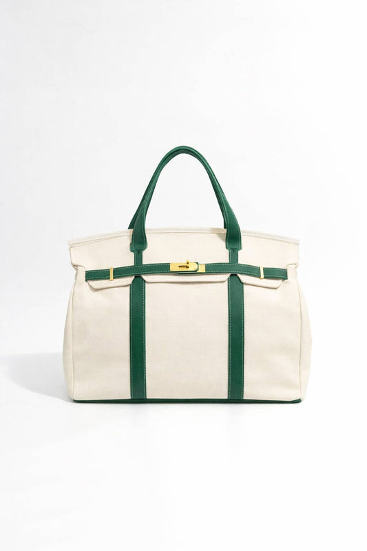 Familywear - NEW! Handmade Premium Cotton Canvas Boatkin Boat Bag - Green