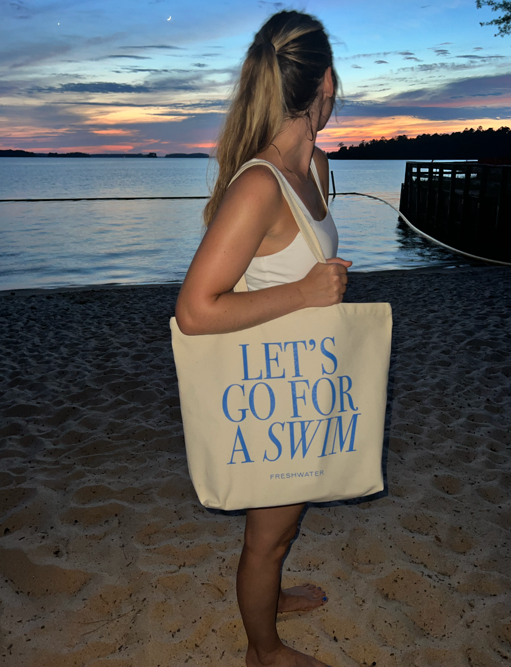 Freshwater Curated Goods - Let's Go For A Swim Tote