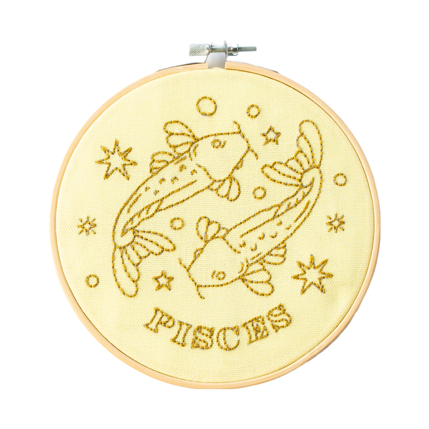 Cotton Clara Craft Kits & Supplies - Pisces Embroidery Hoop Kit