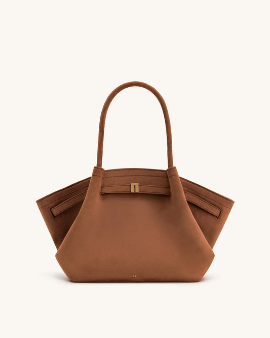 Hana Medium Faux Suede Tote Bag