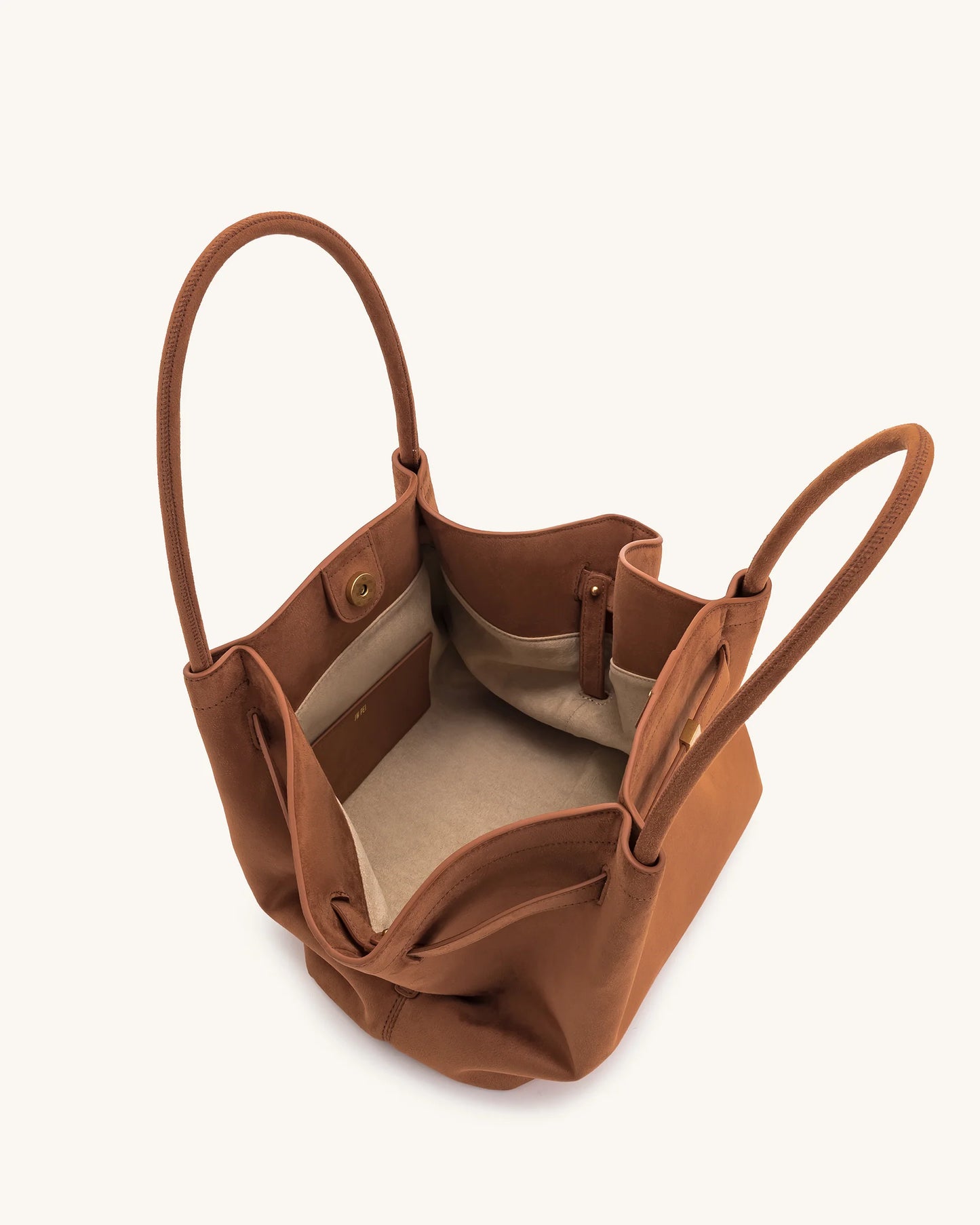 Hana Medium Faux Suede Tote Bag