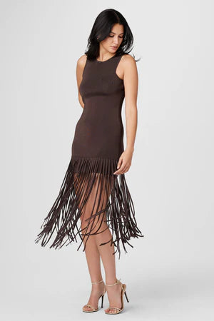 MARGAUX FRINGE KNIT DRESS