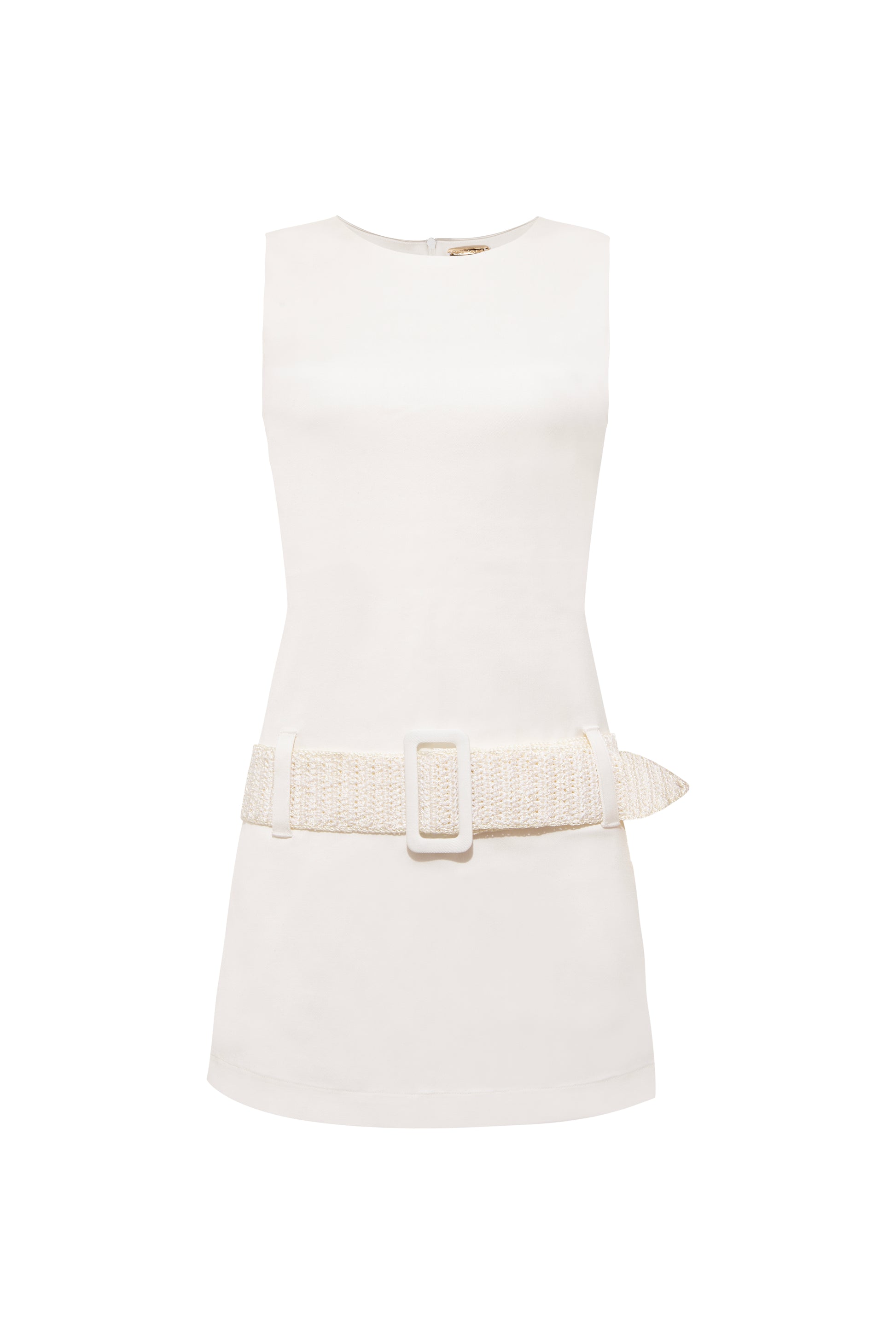 Alba Belted Denim Dress