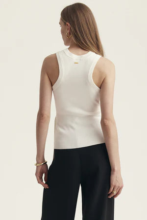 MOLLY RIB TIE FRONT TANK TOP