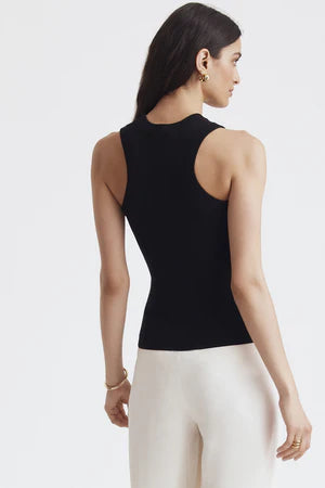 MOLLY RIB TIE FRONT TANK TOP