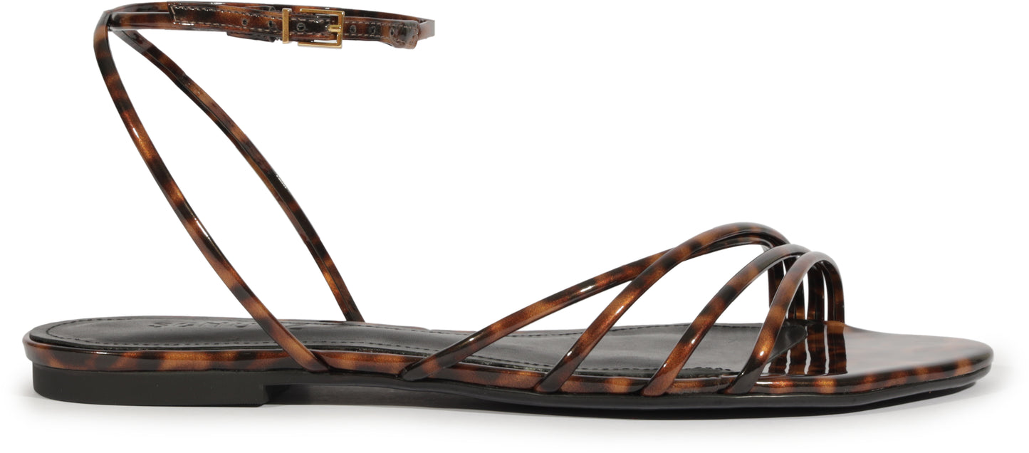 Inez Flat Leather Sandal - Schutz