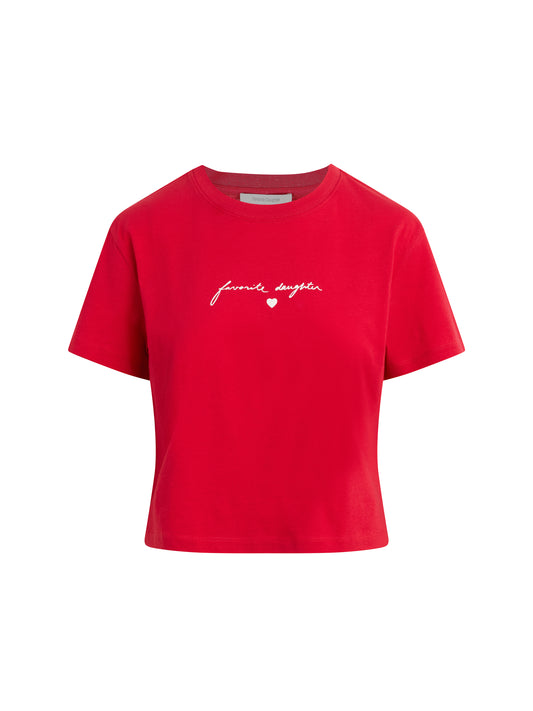 The Cropped Signature Tee Favorite Daughter