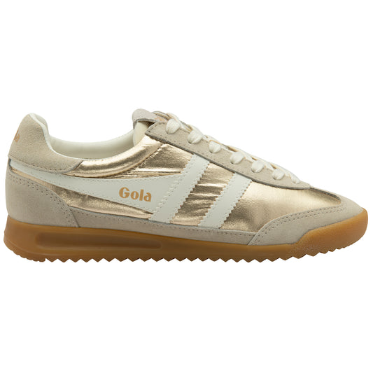 Gola Firefly Metallic Sneakers - Gold/Off-White